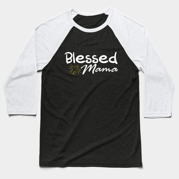 Blessed Mama Mama's Blessing Mommy and Me Shirts Mom and Daughter Matching Outfits Mama and Baby Girl Shirts T-Shirt Baseball T-Shirt by StreetStyleTee